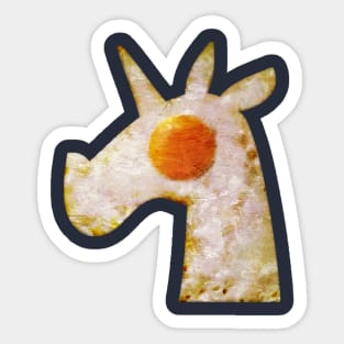 Unicorn Fried Egg Sticker